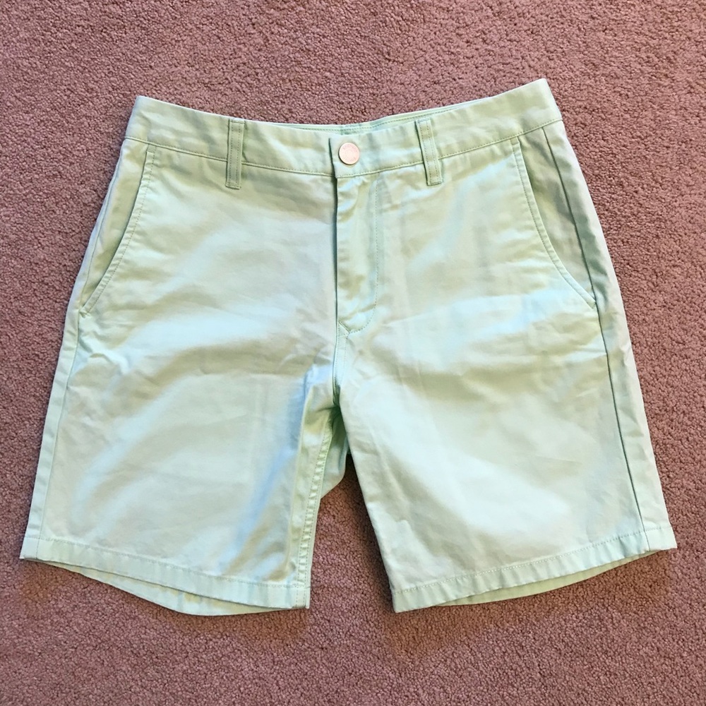 Bonobos Mens Chino Shorts Mint Green Oxford